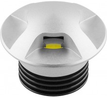 Светильник светодиодный встраиваемый для подсветки мебели LN004 3W 210 Lm 4000К серебро  29579  FERON