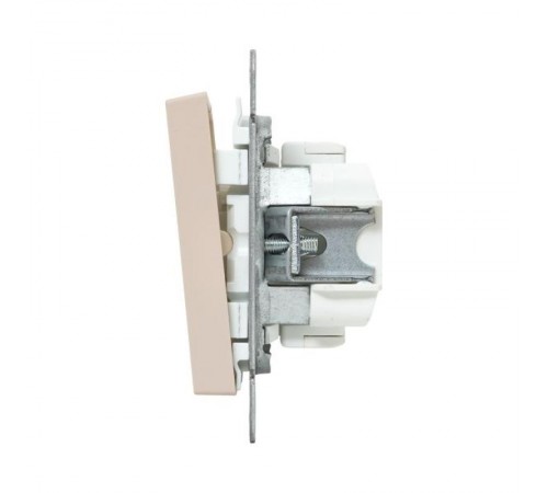 Механизм выключателя, двухклавишный, кремовый Эпика  UP1-SWI-20 EKF