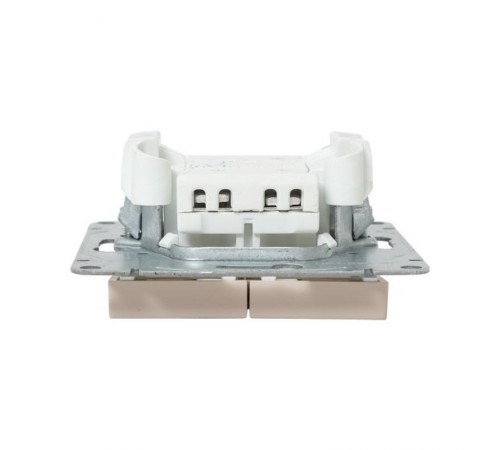 Механизм выключателя, двухклавишный, кремовый Эпика  UP1-SWI-20 EKF