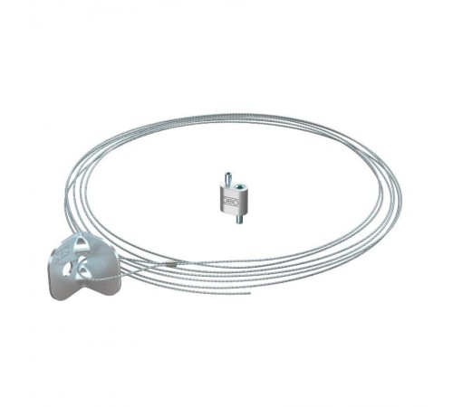 Подвес тросовый QWT UW 1 10M G с держателем универсальным и фиксатором, 1,0х10000 мм ( QWT UW 1 10M G )  1450424  OBO Bettermann