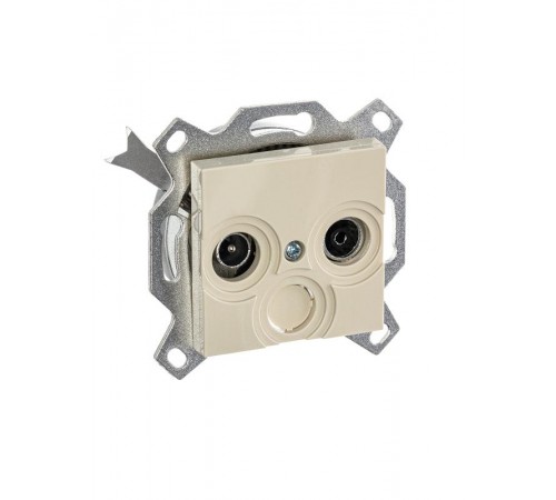 ABB Levit Слоновая кость Розетка TV-R проходная 7дБ  5011H-A03607 17W  2CHH083607A6017  ABB