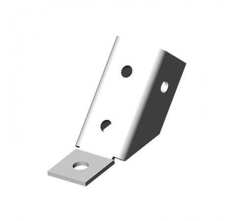 Опора 45 град., толщ. 4,0 мм, гальван. цинк, 868136  ОП45-4,0-ЭЦ   Ostec