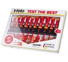 Набор отверток диэлектрических SL/PZ/PH/Tx Ergonic на стальной стойке, 10 шт  41491093  Felo