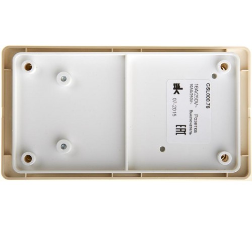 Glossa Бежевый Блок: Розетка и 3-кл. Выключатель  GSL000276  SE