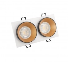 Светильник светодиодный встраиваемый DK2422-GD , IP20, 50Вт, GU10, черный/золотой, алюминий  DK2422-GD  DENKIRS