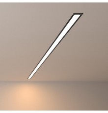 Светильник светодиодный встраиваемый линейный 128см 25W 3000К черный матовый (100-300-128)  a040153  Elektrostandard