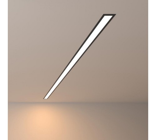 Светильник светодиодный встраиваемый линейный 128см 25W 3000К черный матовый (100-300-128)  a040153  Elektrostandard