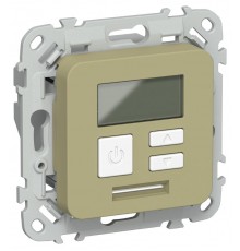 FLITE Термостат электронный с дисплеем 16А Т-ФлО оливковый  FI-RT11-K26  IEK