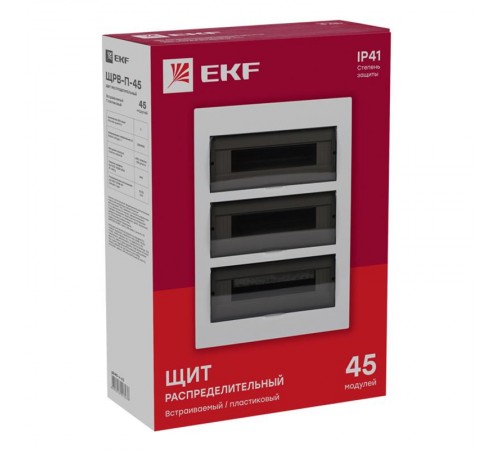 Щит распределительный встраиваемый ЩРВ-П-45 IP41 EKF PROxima  pb40-v-45  EKF