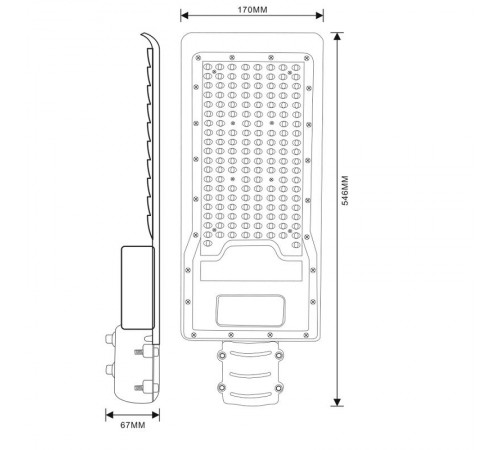 Уличный светильник SPP-502-0-50K-120 120Вт 5000K IP65  Б0051833  ЭРА