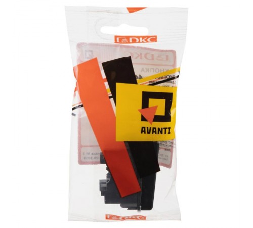 Кнопка модульная, "Avanti", "Черный квадрат", 1 модуль  4402151  DKC