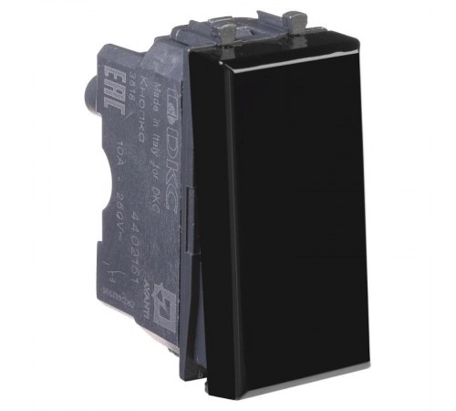 Кнопка модульная, "Avanti", "Черный квадрат", 1 модуль  4402151  DKC