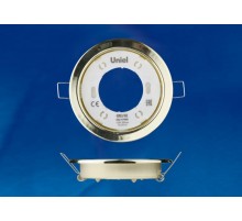 Светильник встраиваемый точечный под лампу GX53 ультратонкий GX53/H2 GOLD 10 PROM упак 10 шт, золото  UL-00005053  Uniel