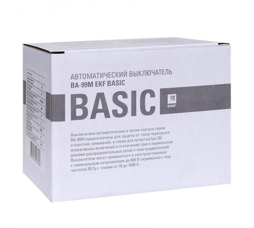 Выключатель автоматический ВА-99М 100/125А 3P 18кА EKF Basic  mccb99-100-125mI  EKF