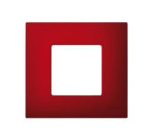 Simon 27 Накладка декоративная на рамку базовую, 1 пост, S27 Play, Arctic, красный  2700617-080  Simon