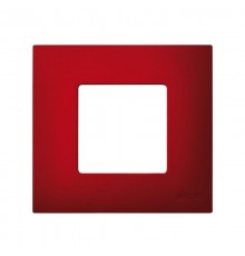 Simon 27 Накладка декоративная на рамку базовую, 1 пост, S27 Play, Arctic, красный  2700617-080  Simon