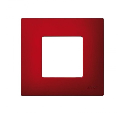 Simon 27 Накладка декоративная на рамку базовую, 1 пост, S27 Play, Arctic, красный  2700617-080  Simon