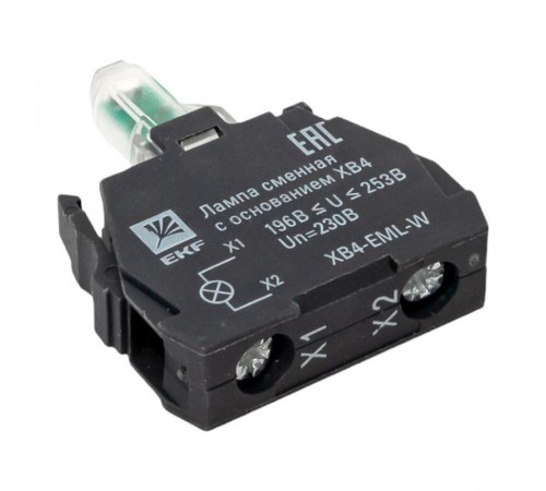 Лампа сменная c основанием XB4 белая  230В EKF PROxima    XB4-EML-W   EKF 