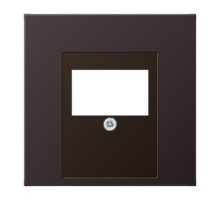 Крышка для ТАЕ и USB розеток, фиксация винтом; металл; dark; Aluminium  AL2969TD  Jung