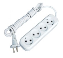 Удлинитель "Эксперт" 4 гнезда  5 метров 10А/2,2кВт без заземления ПВС 2х0,75  EKF PROximaUBA10-275-4-05EKF