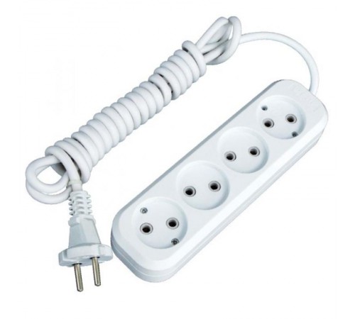 Удлинитель "Эксперт" 4 гнезда  5 метров 10А/2,2кВт без заземления ПВС 2х0,75  EKF PROximaUBA10-275-4-05EKF