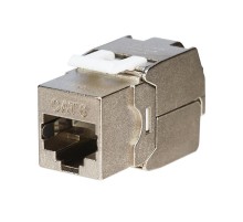 Модуль Keystone Jack RJ-45(8P8C), FTP экранированный, CAT 6, тип 180 градусов, самозажимной REXANT PRO  02-0261  REXANT