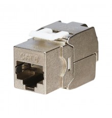Модуль Keystone Jack RJ-45(8P8C), FTP экранированный, CAT 6, тип 180 градусов, самозажимной REXANT PRO  02-0261  REXANT