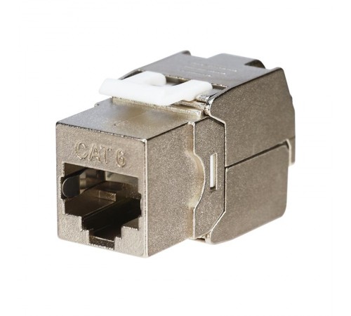 Модуль Keystone Jack RJ-45(8P8C), FTP экранированный, CAT 6, тип 180 градусов, самозажимной REXANT PRO  02-0261  REXANT