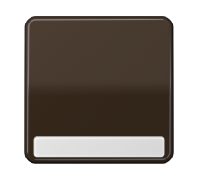 Клавиша для выключателя и кнопки, с полем для надписи; коричневая  CD590NABR  Jung