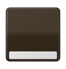 Клавиша для выключателя и кнопки, с полем для надписи; коричневая  CD590NABR  Jung