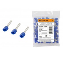 Наконечник штыревой втулочный изолированный (двойной) НШвИ (2) 2,5х12 (100 шт)   SQ0521-0009  TDM