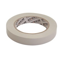Скотч двусторонний на полипропиленовой основе, 18мм*30м, прозрачный , белая подложка  39148  STEKKER