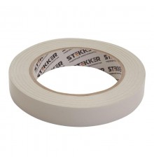 Скотч двусторонний на полипропиленовой основе, 18мм*30м, прозрачный , белая подложка  39148  STEKKER