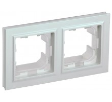 BRITE Рамка 2-ая IP44 РУ-2-БрЖ-44 жемчуг  BR-M22-44-K36  IEK