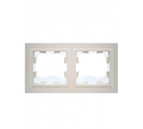 BRITE Рамка 2-ая IP44 РУ-2-БрЖ-44 жемчуг  BR-M22-44-K36  IEK