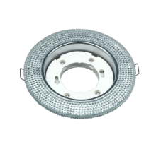 Светильник встраиваемый GX53R-crystal R12L под лампу GX53 с подсветкой 230B Прозрачный/ Хром  4690612016221  IN HOME
