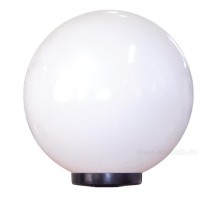 Светильник садово-парковый НТУ "Шар" 400 Б НТУ 06-100-01 100Вт Е27 IP44 опал/корпус плоский черный  1030480231  Элетех