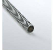 Труба гибкая гофрированная ПВХ 40мм с протяжкой лёгкая (15м) серый  14001  Рувинил