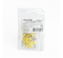 Наконечник штыревой втулочный изолированный НШВИ 6-12, LD405-612 (DIY упаковка 25 шт)  39380  STEKKER