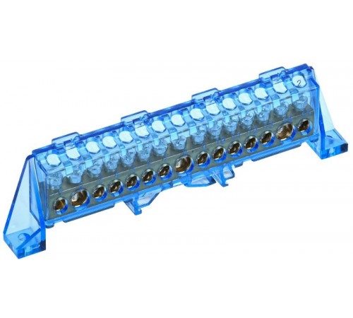 TEKFOR Шина N "ноль" в комбинированном DIN-изоляторе "Стойка" 8х12-15-С  TF-NN20-15-DP-K07  IEK