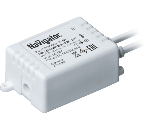 Контроллер для светодиодной ленты LED ND-CMRGB72IR-IP20-12V недиммируемый 72Вт 12В IP20  71364  Navigator