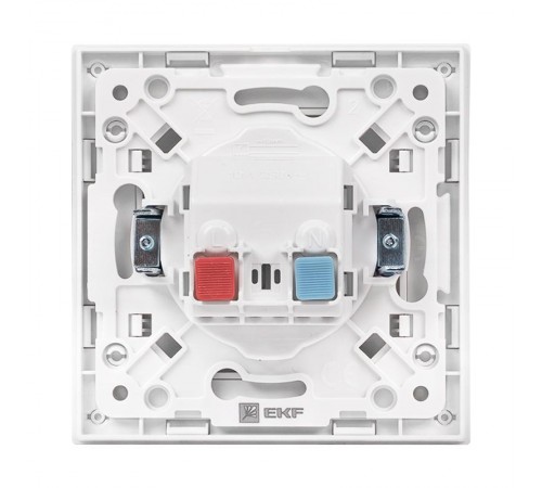 Стокгольм Механизм Розетки 1-местной с/з 16А белый с защ. штор. PROxima  EYR16-028-10  EKF