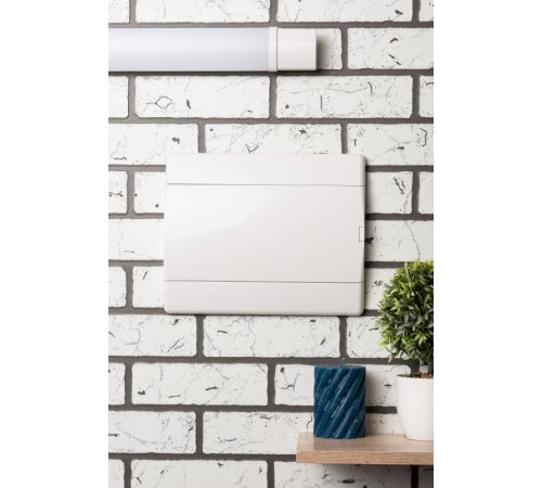 Щит распределительный встраиваемый ЩРВ-П-12 "SlimBox" белая дверца IP41 PROxima  sb-v-12w  EKF