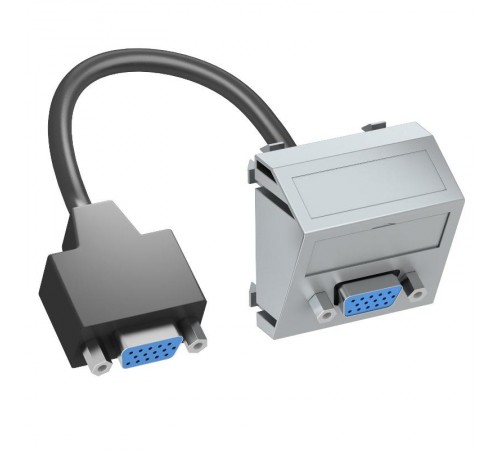 Мультимедийная рамка VGA Modul45 (серебристый) (MTS-VGA F AL1)  6104676  OBO Bettermann