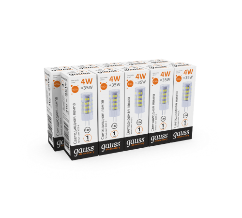 Лампа светодиодная Elementary G4 12V 4W 400lm 3000K керамика LED 1/10/200  10714  Gauss