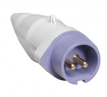 Вилка кабельная CPT216, 16А, 2Р, 20-25В AС, IP44  2CMA179277R1000  ABB