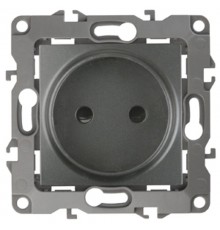 Розетка 12-2105-12 2P, 16АХ-250В,  графит  Б0019335  ЭРА
