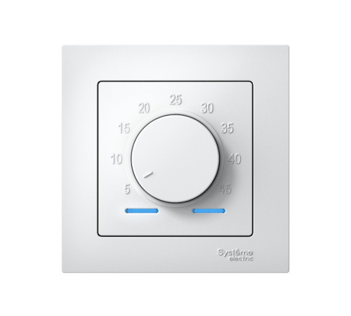 AtlasDesign Белый Термостат электрон.теплого пола с датч.,от+5до+35°C,16A,в сб.  ATN000138  SE