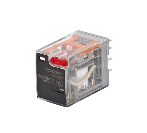 Реле 10A 2CO 230VAC тест кнопка LED  RSXM2CB2P7  SE