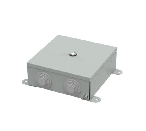 Коробка металлическая серая 150х150х60 (6 шт/кор)  70-0380-7035  Промрукав